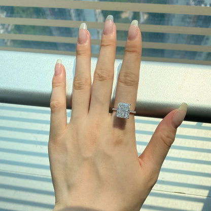 Radiant Cut Sapphire Engagement Ring