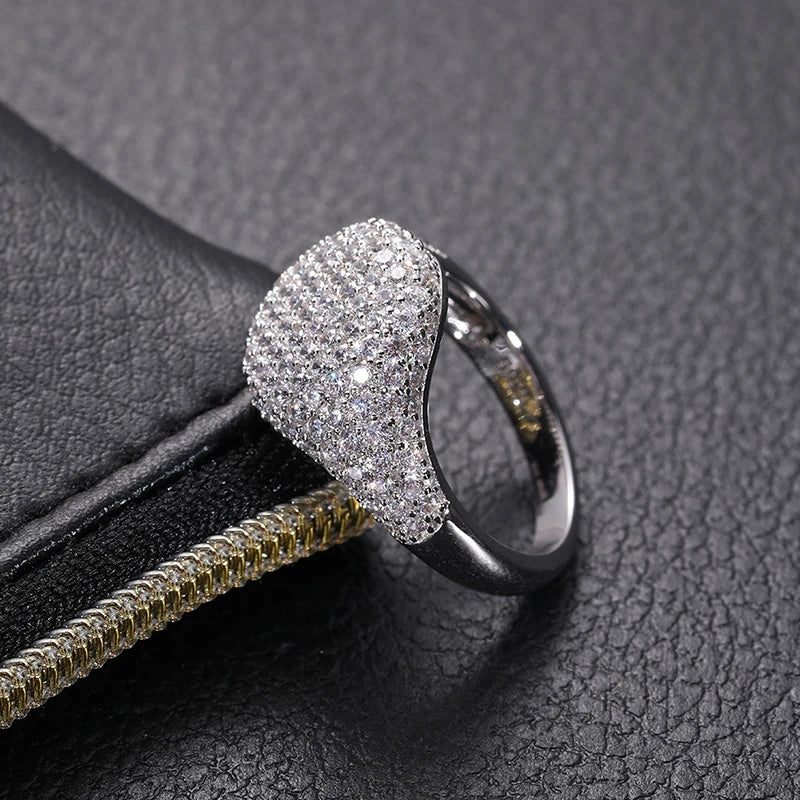 Pavé Moissanite Band Ring