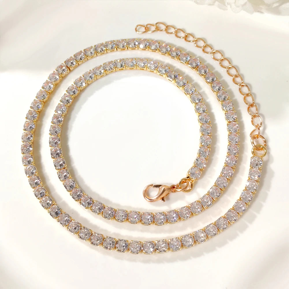 Cursive Initial Letter CZ Pendant Necklace
