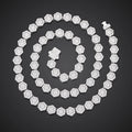 S925 Silver Sunflower VVS Moissanite Chain