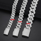 925 Silver VVS1 Moissanite Cuban Chain Necklace