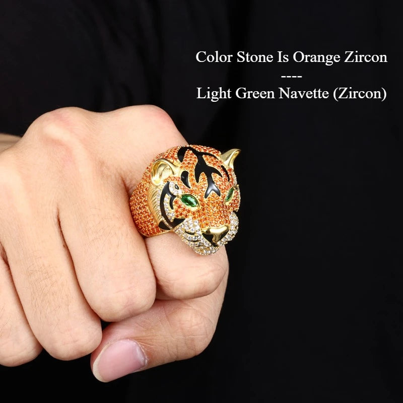 S925 Silver Goat Skull Moissanite Ring