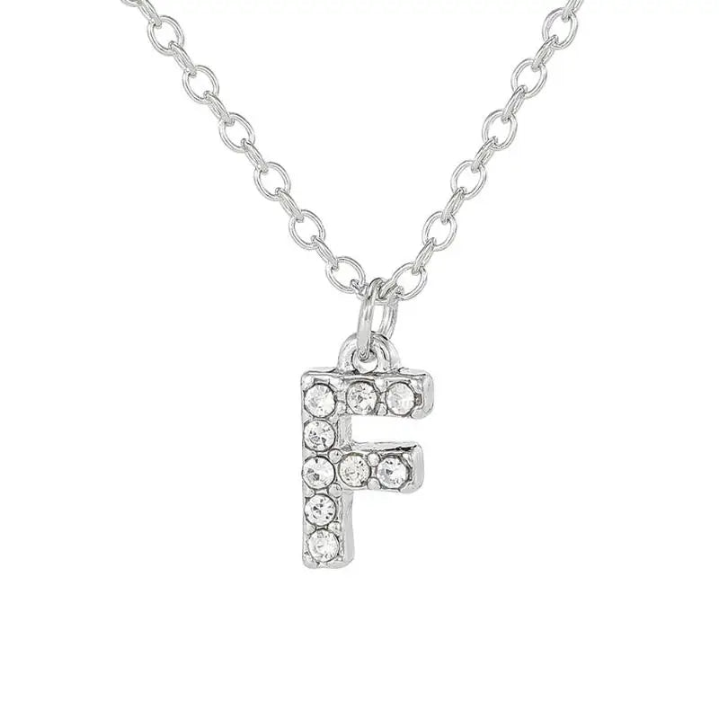 A-Z Initial Letter Charm Pendant Necklace