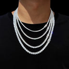 CZ Tennis Chain Choker Necklace
