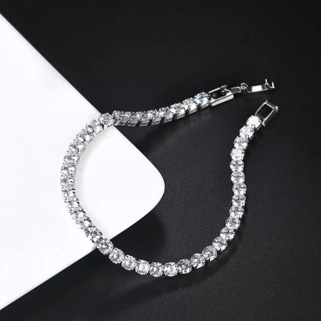 Copper CZ Tennis Bracelet