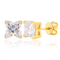 VVS1 Moissanite Cross Stud Earrings