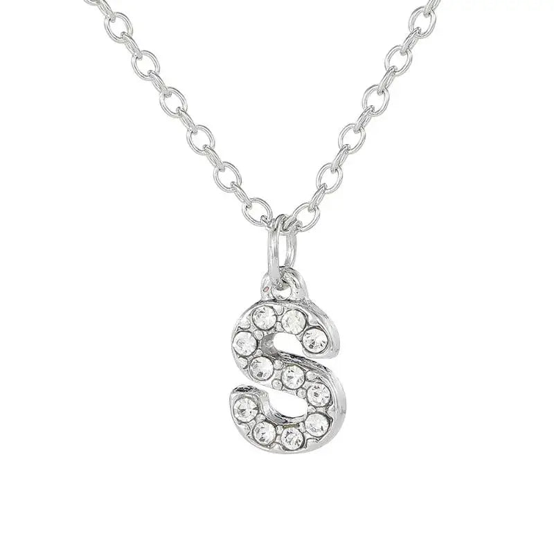 A-Z Initial Letter Charm Pendant Necklace