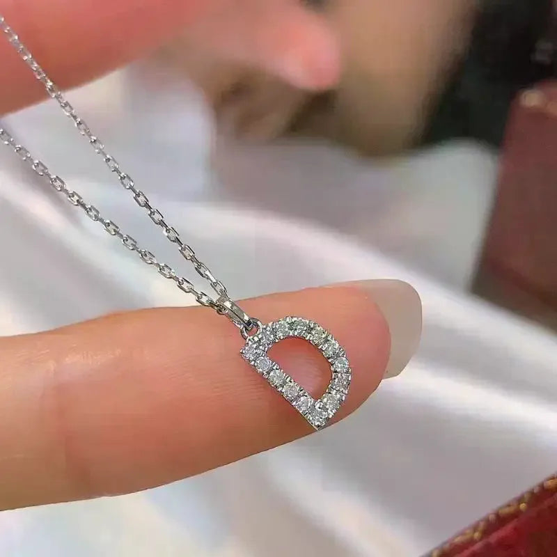 A-Z Initial Letter Charm Pendant Necklace