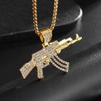 AK-47 Rifle Gun Hip-Hop Pendant Necklace