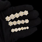 Star Stud Earrings VVS1 Moissanite