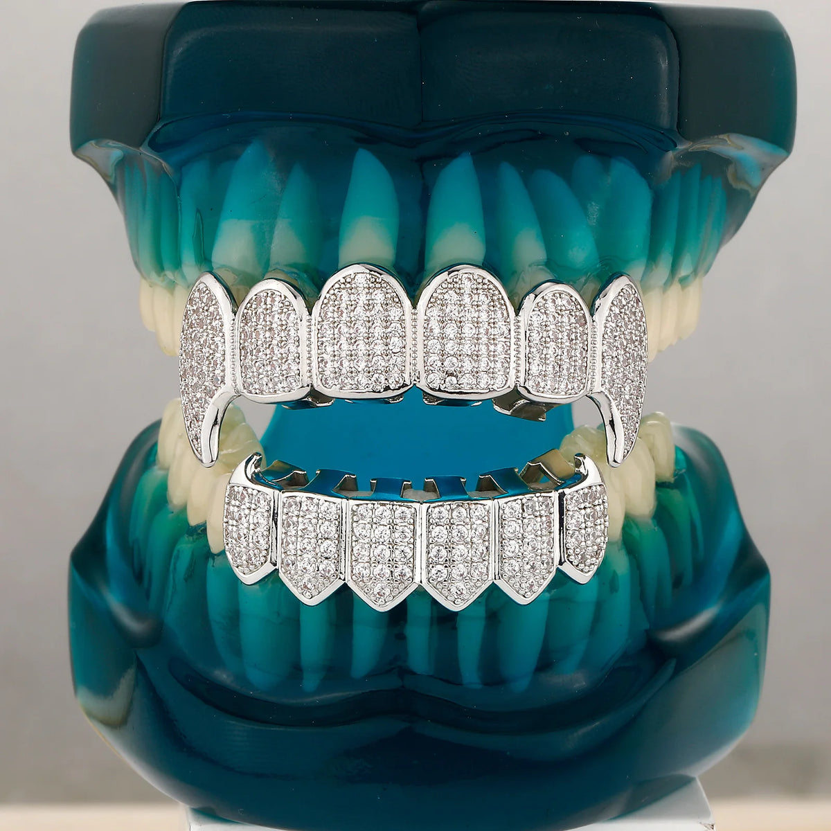 Iced Out Vampire CZ Micro Pavé Grillz