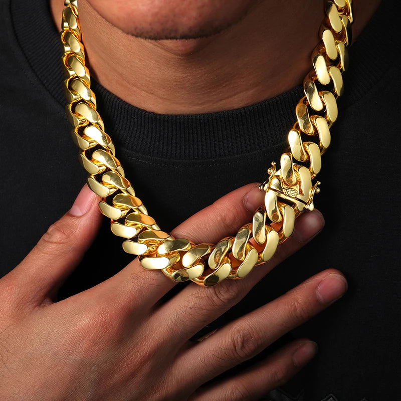 Copper Miami Cuban Link Chain Necklace