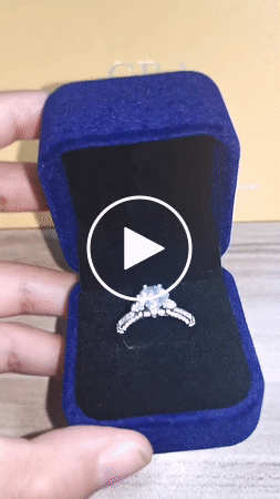 1CT Moissanite Diamond 100% Sterling Silver Engagement Rings - TrophyWife Jewelry