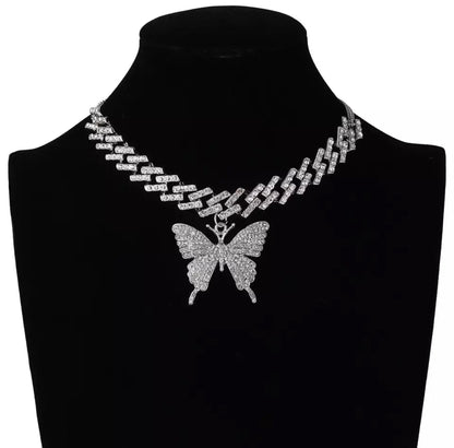 Butterfly Pendant with Necklace