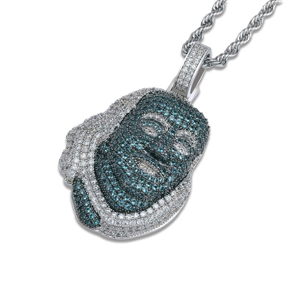 Luxurious Iced Out Benjamin 18K Pendant & Chains