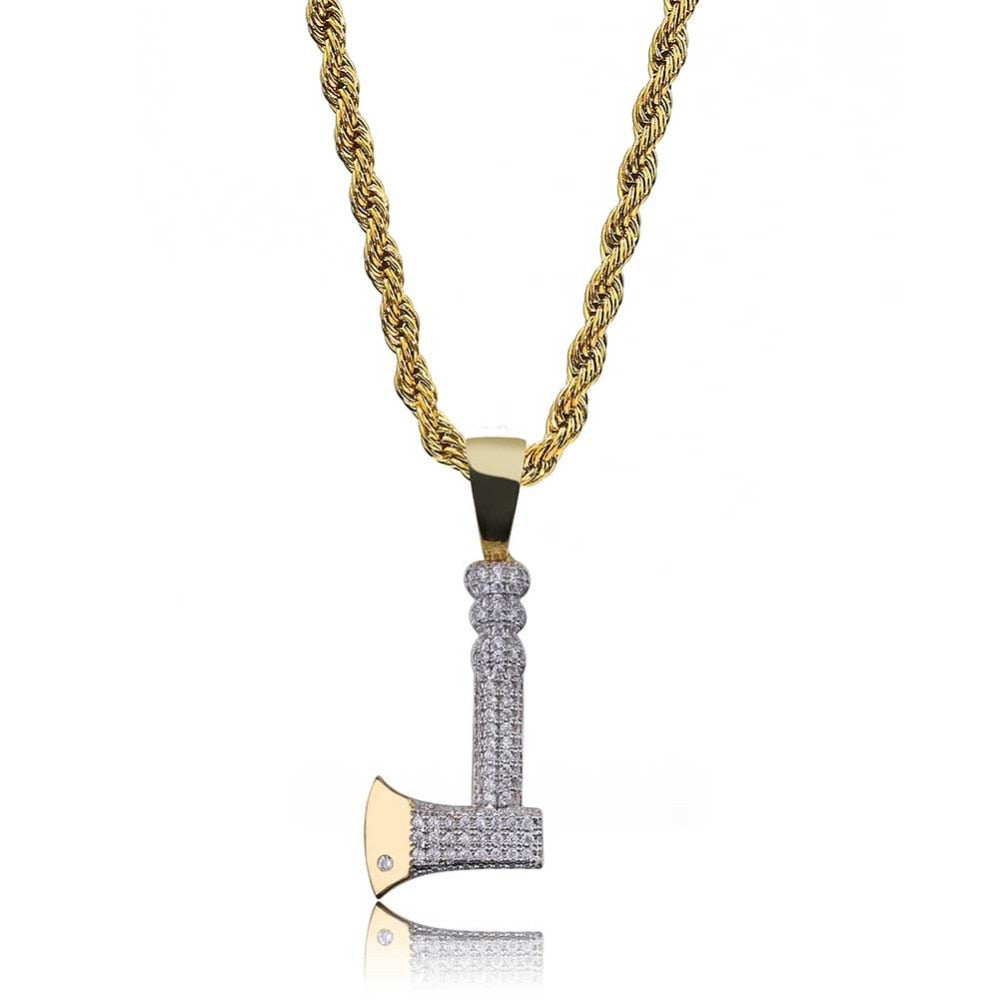 Halloween Collection: Iced Out Ax Necklace & Pendant