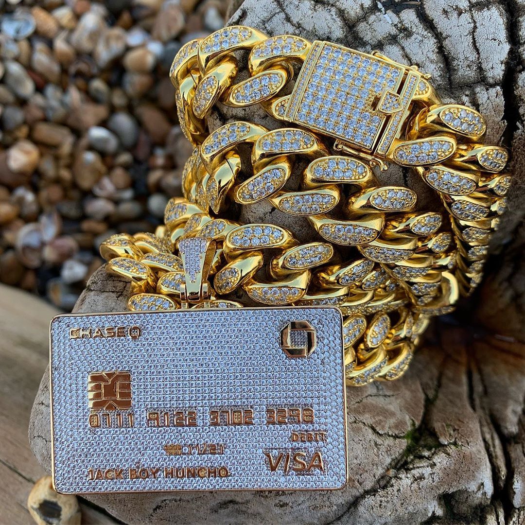 Iced Out Card Pendant Necklace | LIMITED EDITION