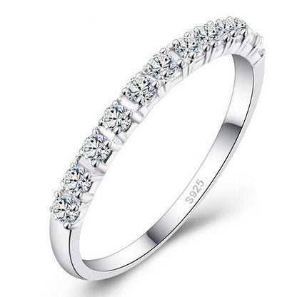 Eternity Sterling Silver Ring Wedding Band