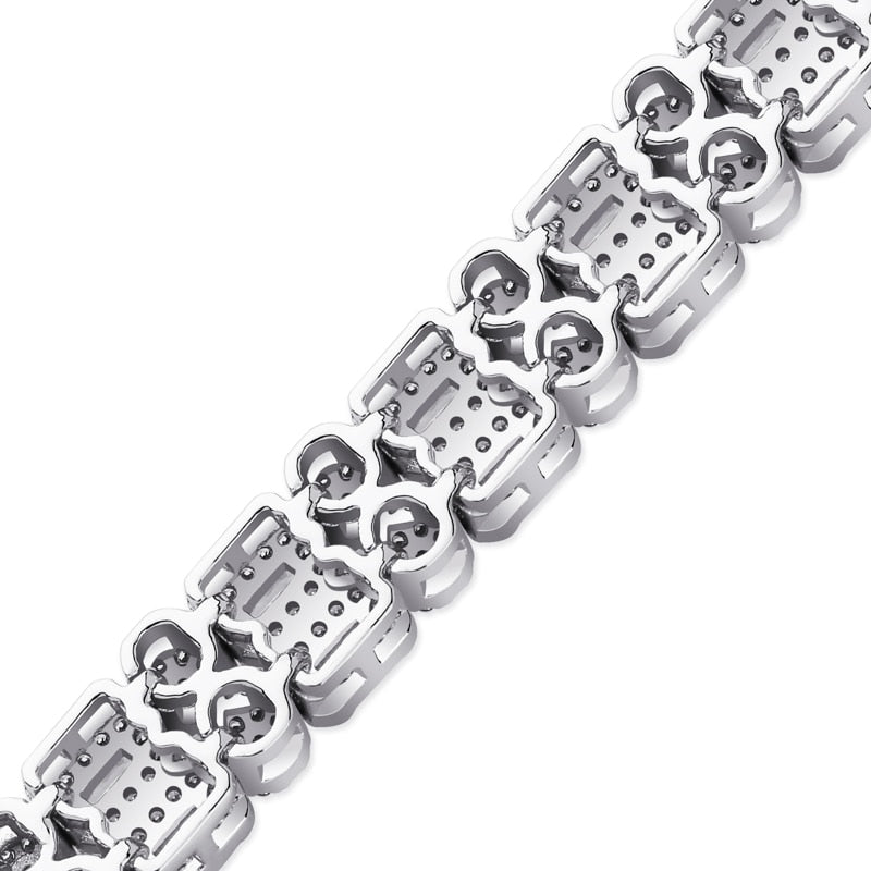 10mm Double Row  Iced Out Bracelets