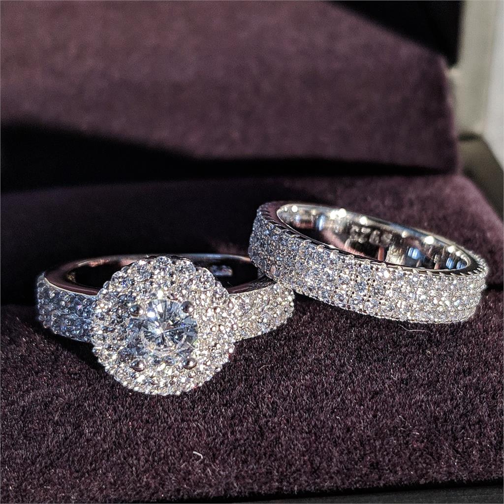 TrophyWife Collection | 3 In 1 Engagement Ring Set