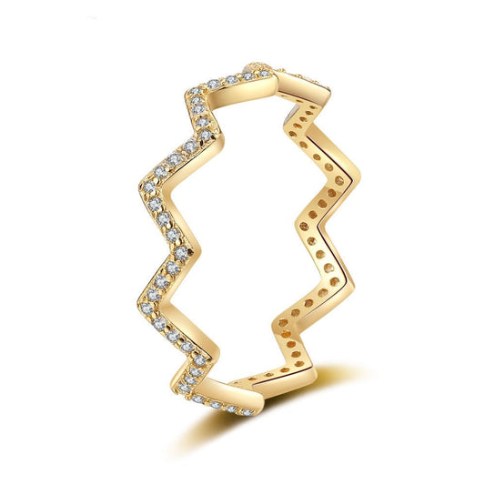18K Gold Plated Cocktail & Wedding Band
