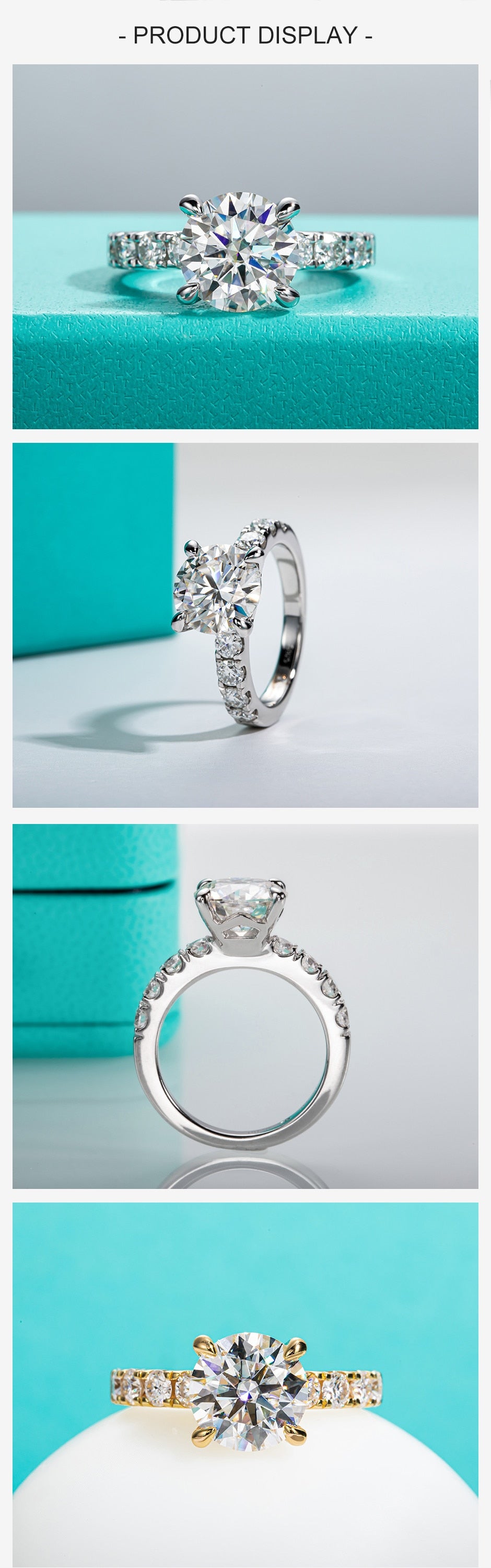 Lab-diamond 4.3cttw D Color Engagement Ring