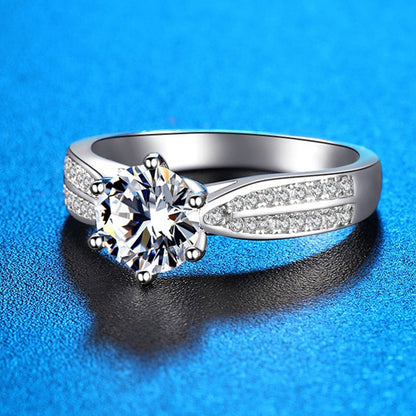 Tamara | 925 Silver 1 Ct Moissanite Diamond Ring