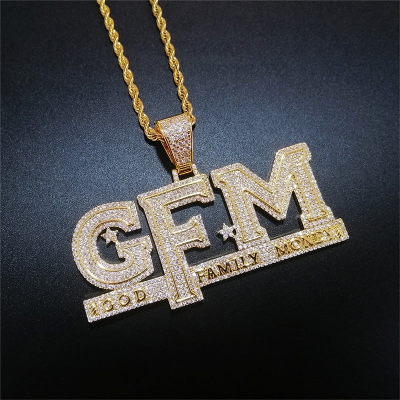 Iced Out God FAMILY MONEY Cuban & Rope Necklace