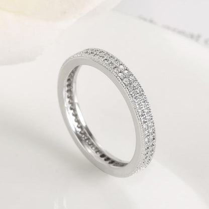 Infinity Sterling Silver Ring Wedding Band