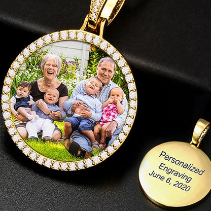 Royal Medallion Custom Photo Pendant Necklace