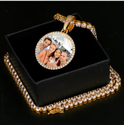 Royal Medallion Custom Photo Pendant Necklace