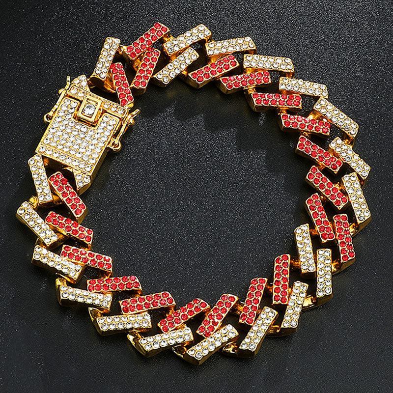 Extassy Cuban Necklaces Bracelet Set