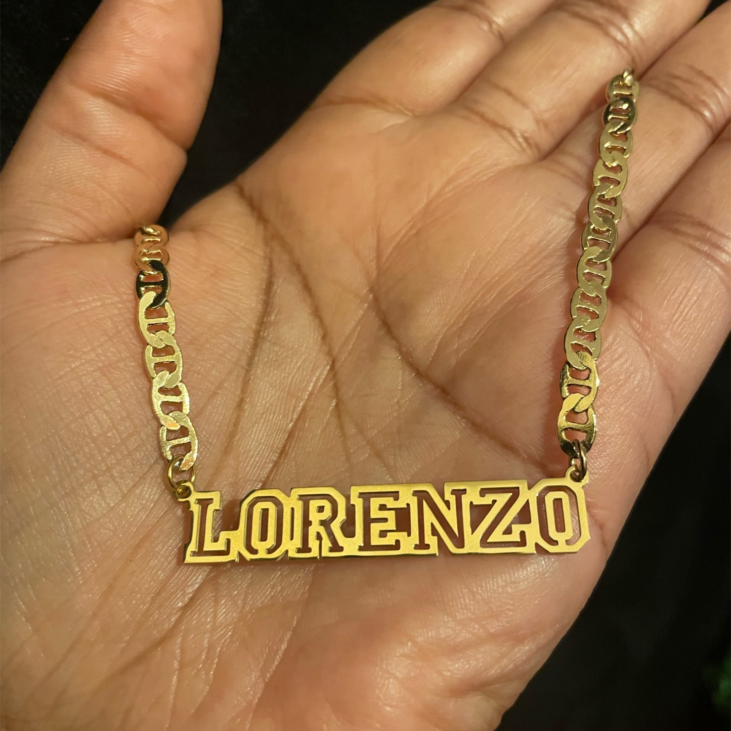 UNISEX Cuban Gold Choker Custom Name Necklaces