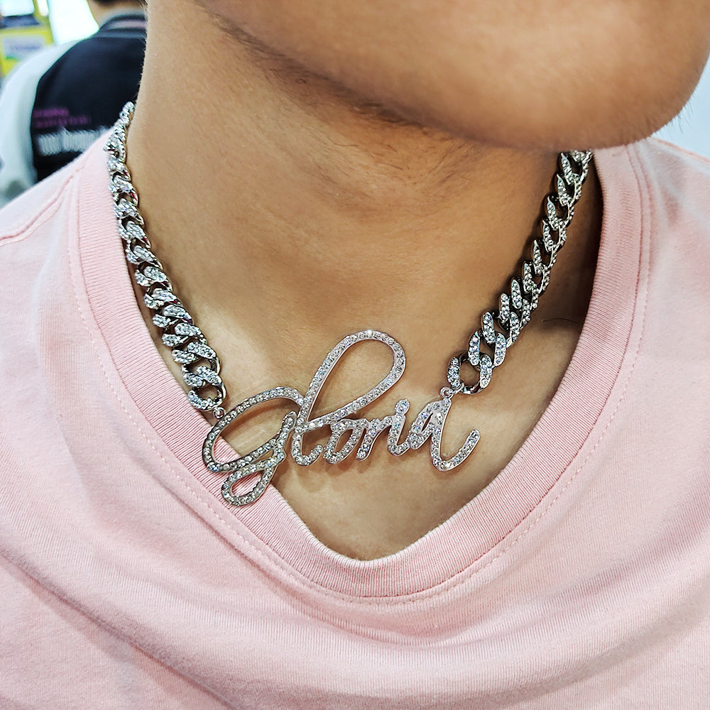 UNISEX Custom Name Cuban Links Necklaces