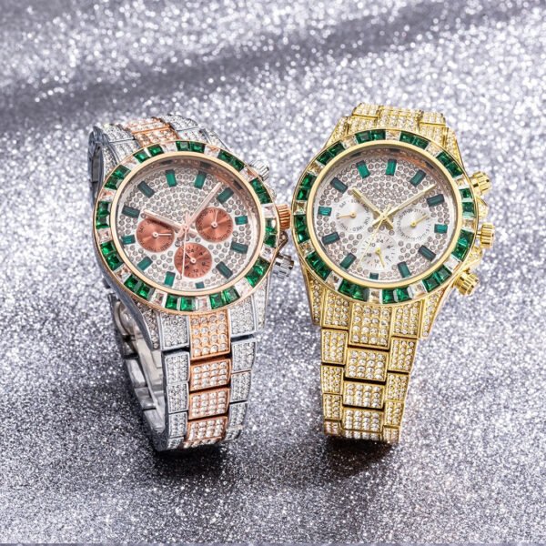 Luxury Iced Waterproof Quartz Unisex Watch - Image 36