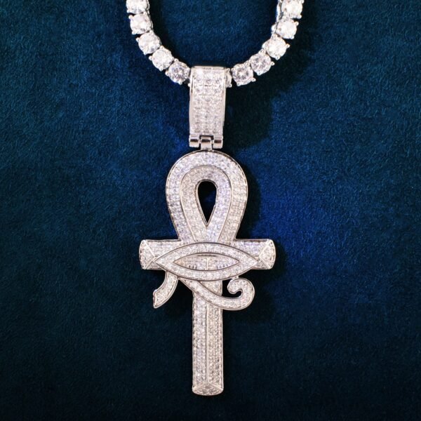 Eye of Horus Ankh Cross Pendant Necklace - Image 7