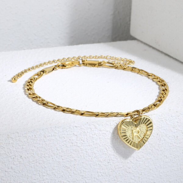 Heart Alphabet Anklet - Image 7