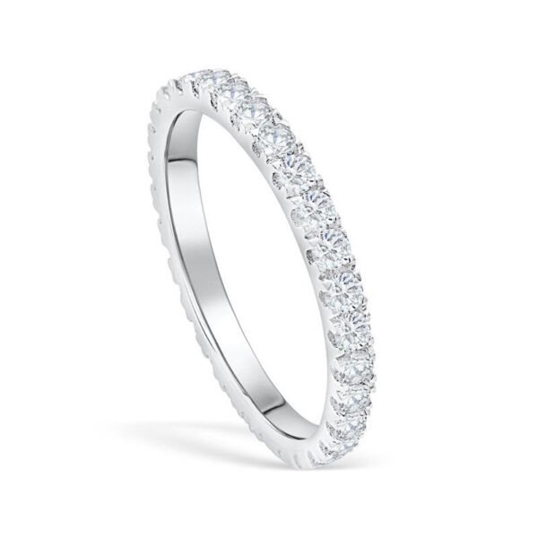 Full Or Half Zircon Round Wedding Band - Image 5