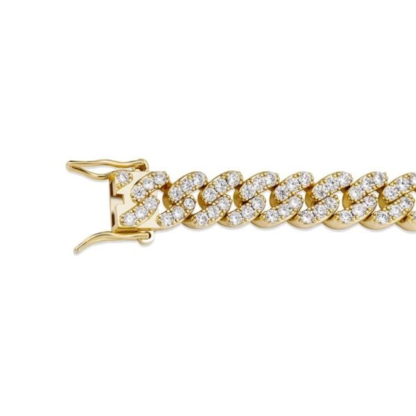 Butterfly Iced Out 8MM Cuban Chain Bracelet - Image 11