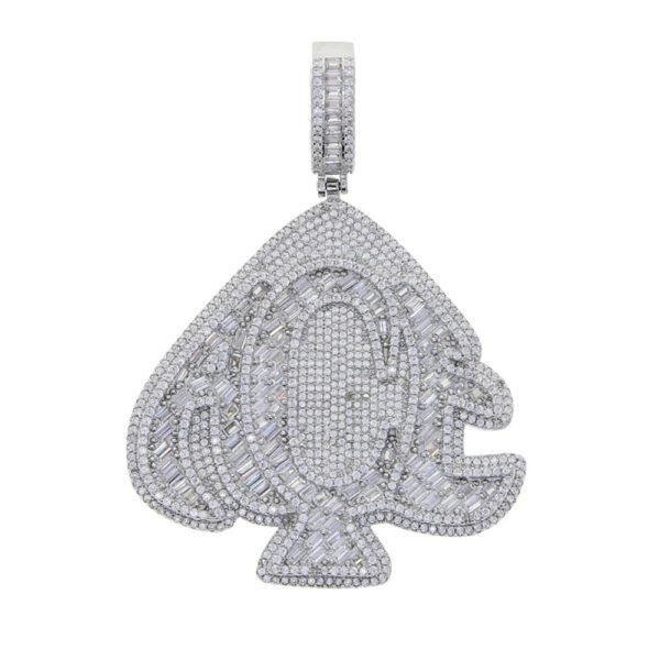 Iced Out ACE Pendant Necklaces - Image 6