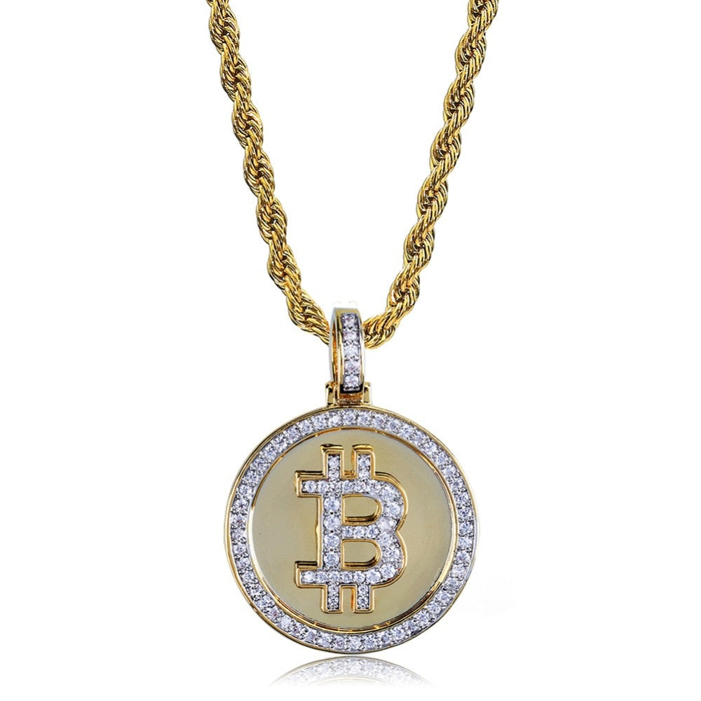 Icedout Golden Bitcoin Pendant Necklaces | LIMITED EDITION - Image 7