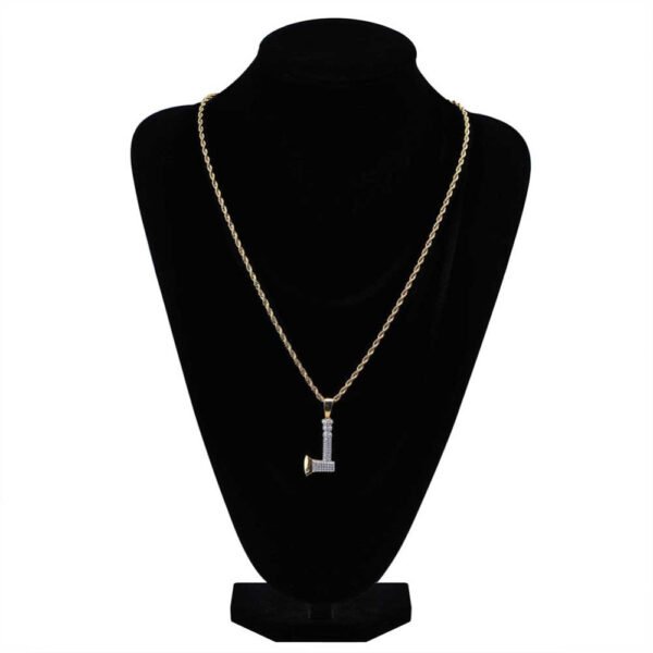 Halloween Collection: Iced Out Ax Necklace & Pendant - Image 2