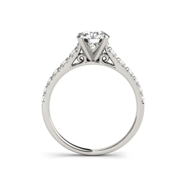 1 Ct Round Cut D Color Lab Moissanite Diamond Wedding Ring Set - Image 4