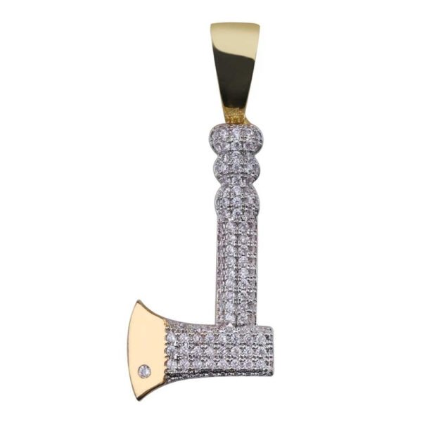 Halloween Collection: Iced Out Ax Necklace & Pendant - Image 7