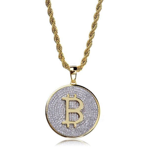 Iced Out Bitcoin Pendant Necklace | LIMITED EDITION - Image 8