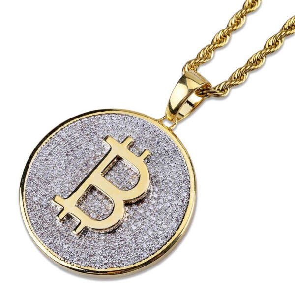 Iced Out Bitcoin Pendant Necklace | LIMITED EDITION - Image 9