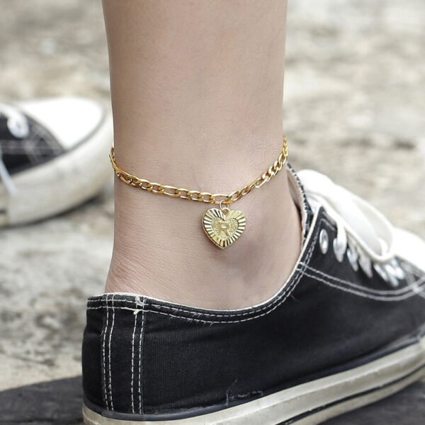 Heart Alphabet Anklet - Image 8