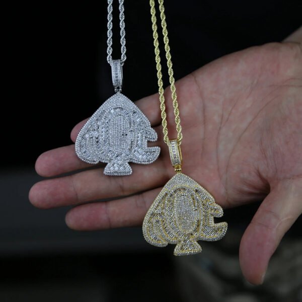 Iced Out ACE Pendant Necklaces - Image 10