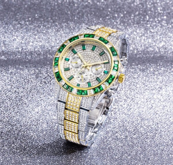 Luxury Iced Waterproof Quartz Unisex Watch - Image 37