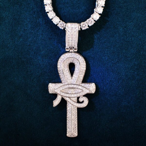 Eye of Horus Ankh Cross Pendant Necklace - Image 12